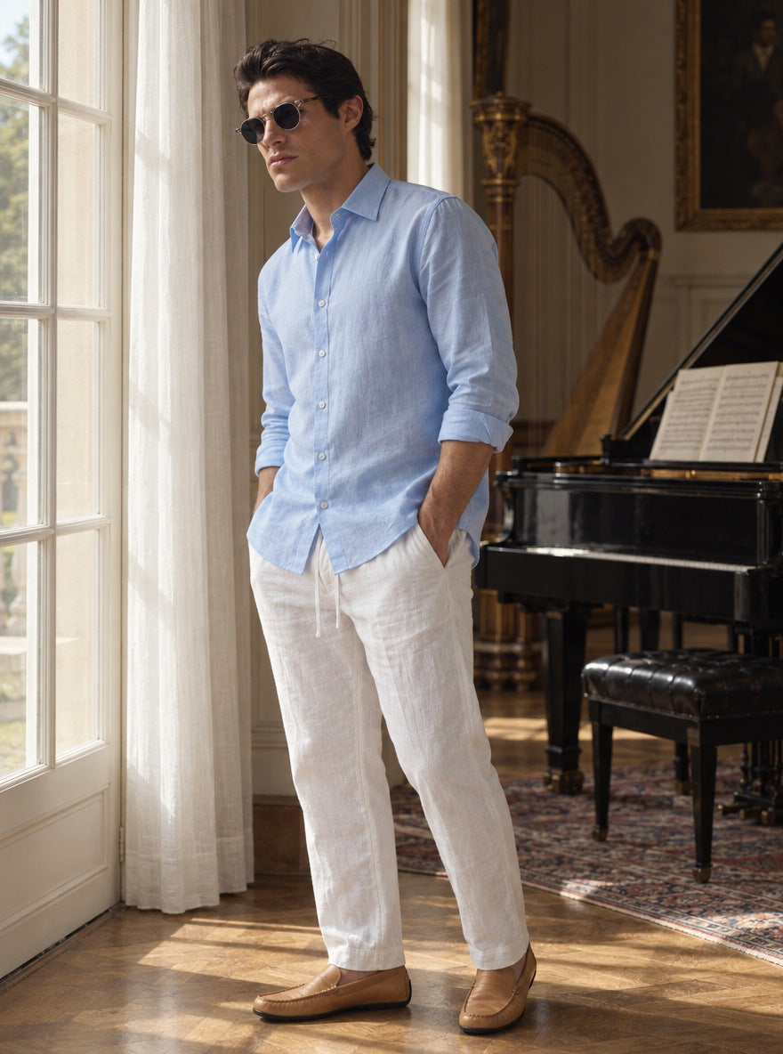 Camisa Knightsbridge Sky Blue Poplin — Modelo 53 celeste - Modelo V detalle GPT.jpg