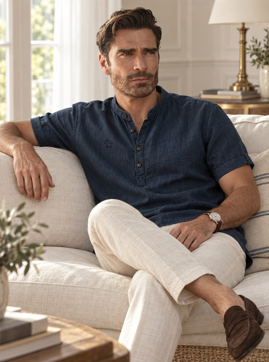 Camisa Goat London Classic — Classic azul - Modelo 1 interior GPT.jpg