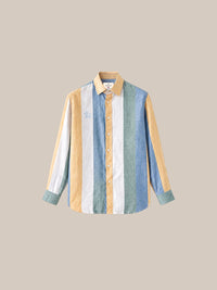 Thumbnail for Camisa London Eye mang larga (100% lino) — 4 amarillo fondo beige - IA Gemini.jpg