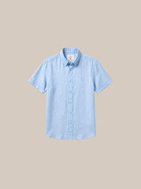 Thumbnail for Camisa 100% Lino (Black Line) — 2 celeste - IA Gemini.jpg