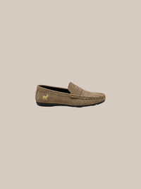 Thumbnail for Mocasín Eton Suede Penny — 8 khaki perfil - IA.jpg