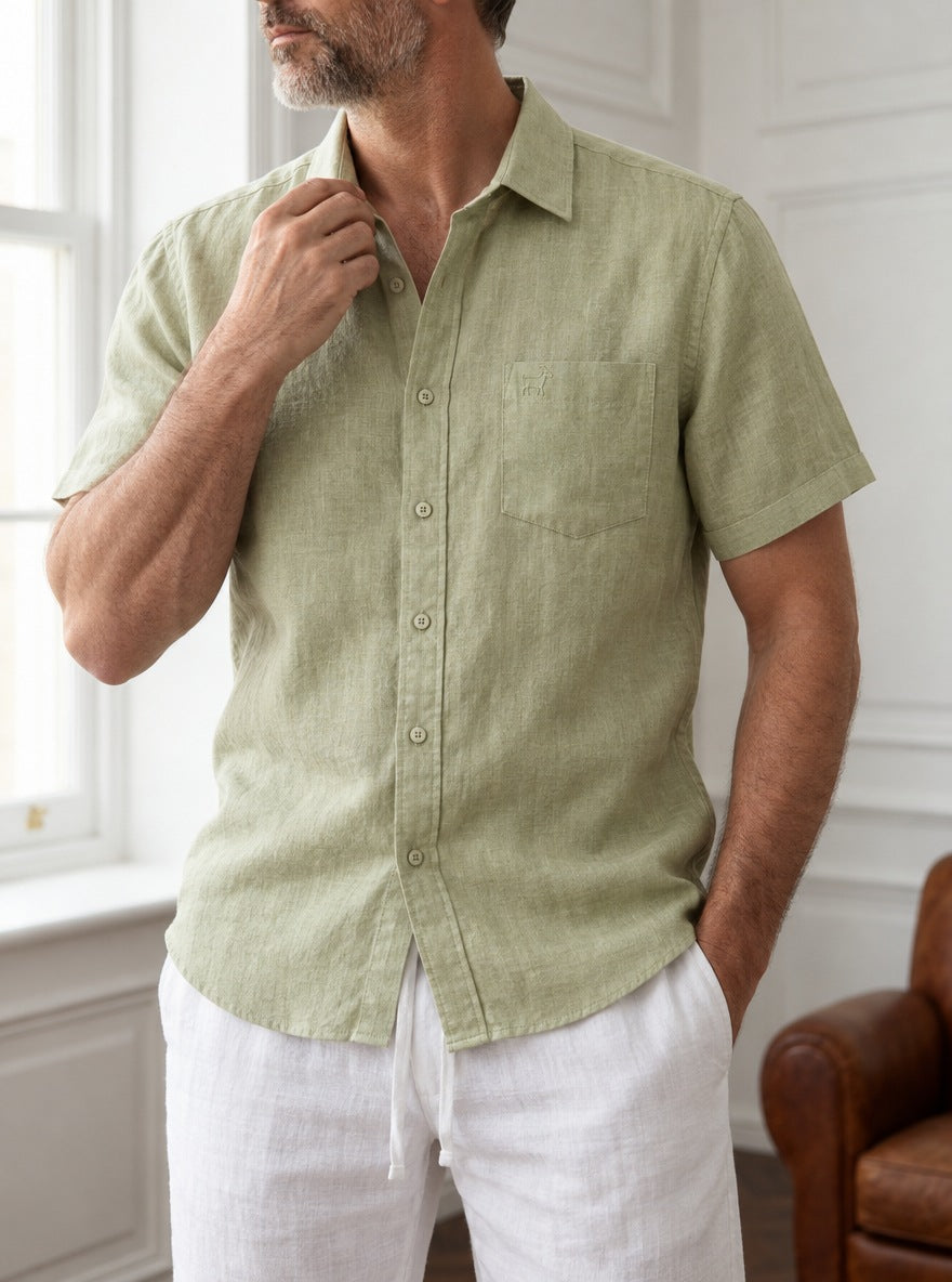 Camisas Mayfair — Mayfair verde - Modelo K detalle GPT.jpg