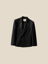 Thumbnail for Blazer Burlington Peak Lapel — Burlington v2 negro detalle - IA.jpg