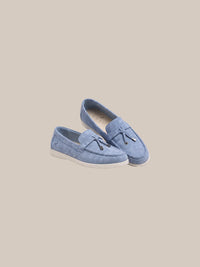 Thumbnail for Mocasín Belsize Suede Tassel — 11 light blue par elegante - IA.jpg