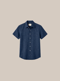 Thumbnail for Camisa 100% Lino (Black Line) — 2 azul - IA.jpg