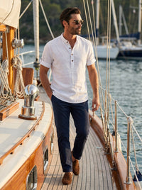 Thumbnail for Camisa Goat London Classic — Classic blanca - Modelo 1 puerto.jpg